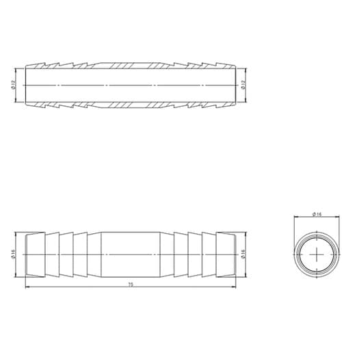 φ16mm ホースジョイント(ステンレス
