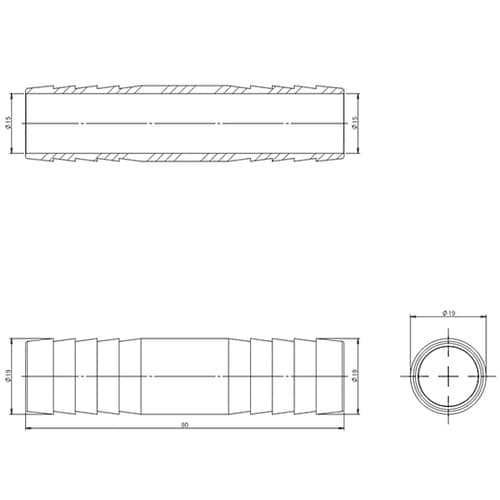 φ19mm ホースジョイント(ステンレス