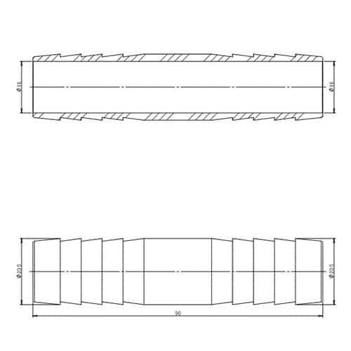 φ20.5mm ホースジョイント(ステン