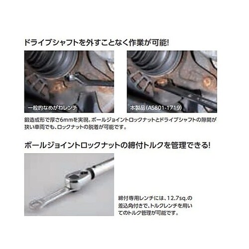 3本組 ボールジョイントロックナットレン