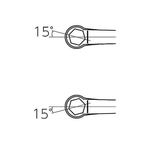 8mm HEX両口めがねレンチ EA61