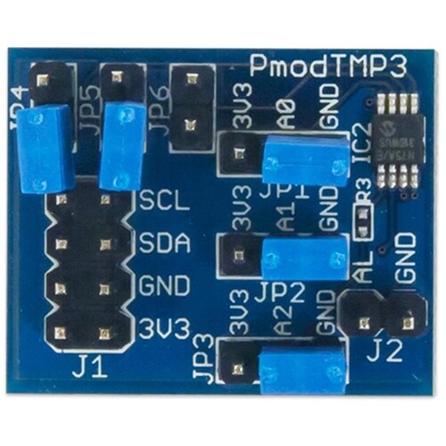 Pmod TMP3:デジタル温度センサー