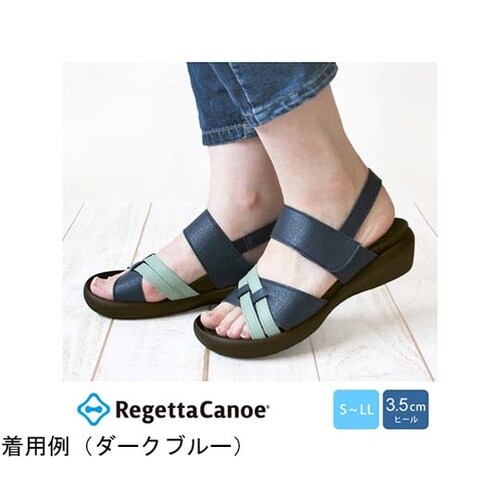 リゲッタ ツートンクロスベルトサンダル