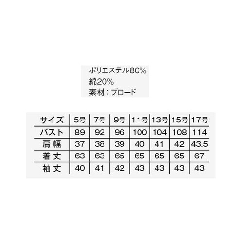 レディスレギュラーカラー七分袖ブラウス