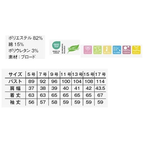 レディスレギュラーカラー長袖ブラウス サ