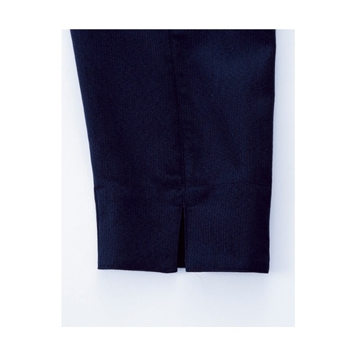 スタンドカラー和シャツ ネイビー LL