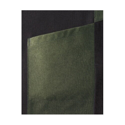 和胸当てエプロン チャコール×グリーン