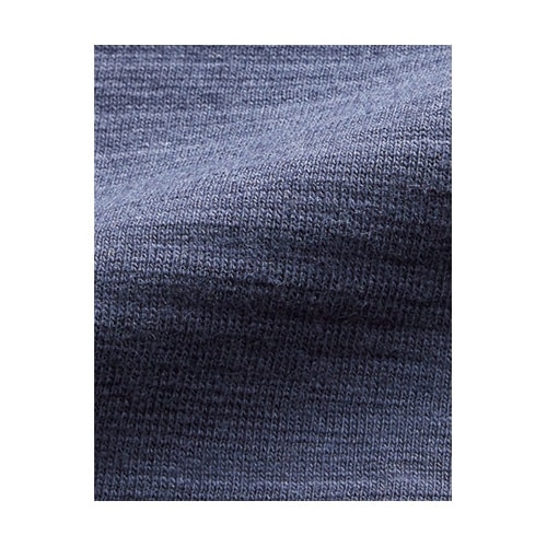 スラブ長袖Tシャツ ネイビー XL MS