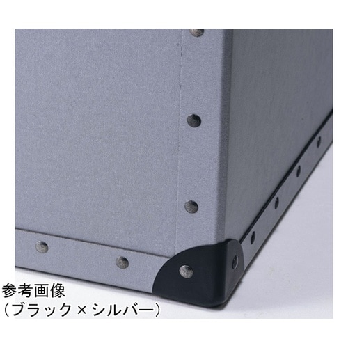 ファイバーボックス フタ無 ブラック×チ