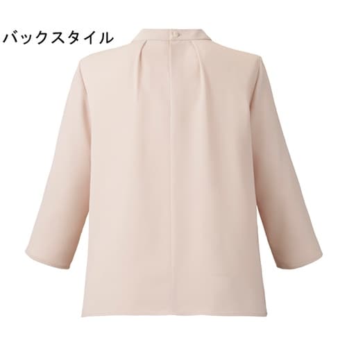 七分袖ブラウス ピンクベージュ 3L B