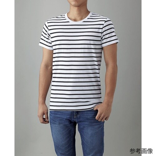 ナローボーダーTシャツ ホワイト/ヘザー