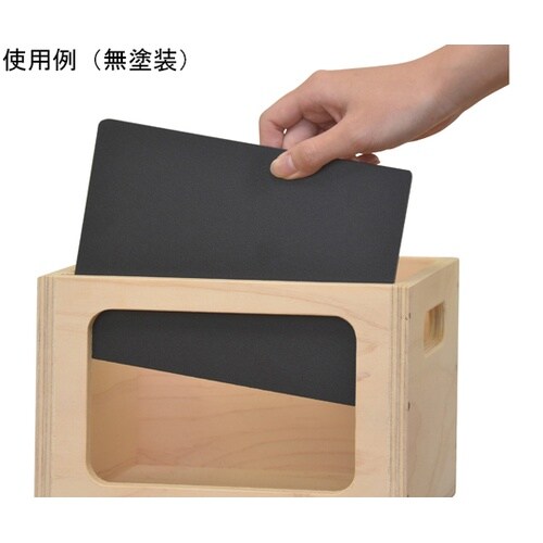 チョークボード付販売木箱 無塗装 L 5
