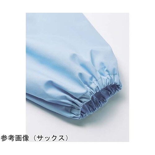 襟あり/長袖 女性用調理衣 サックス 3