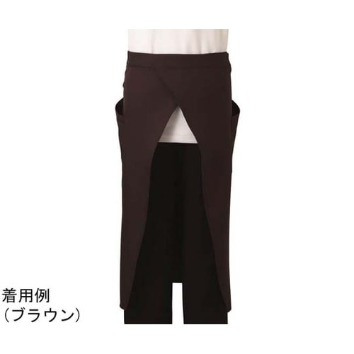 ロング丈 エプロン ネイビー F AN1