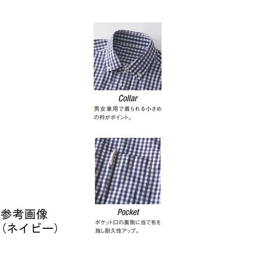 長袖 ボタンダウンシャツ ブラック S