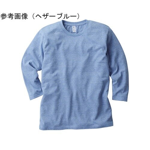 トライエンド3/4スリーブTシャツ ヘザ