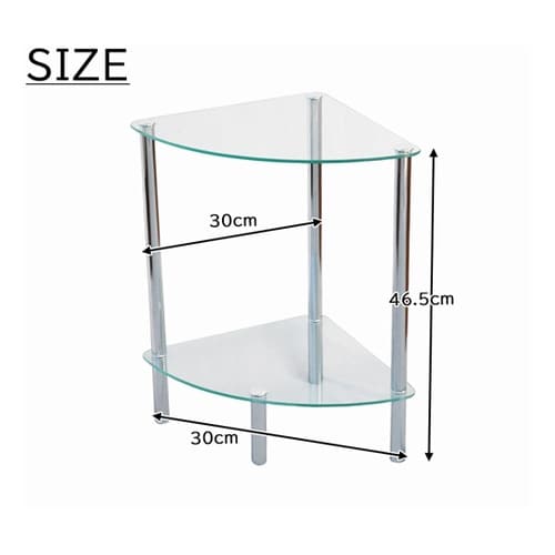 ガラスラック コーナー MK−3270
