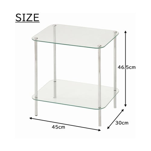 ガラスラック 長方形 MK−3287