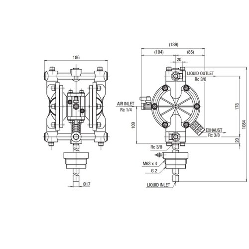 ダイアフラムポンプ 3/8”(10mm)