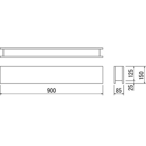 卓上ポット 900×300×380mm