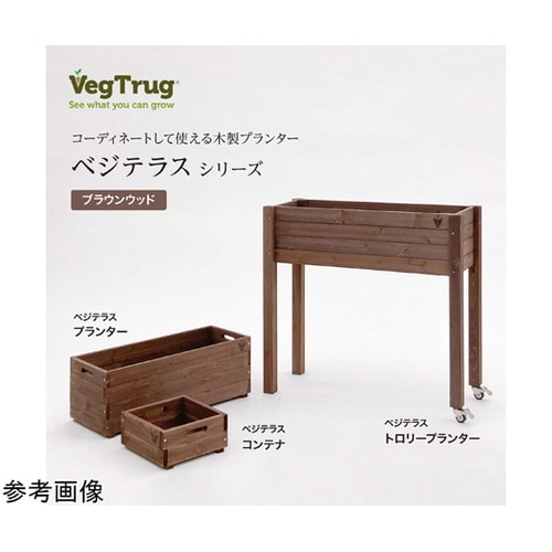 ベジテラスコンテナ ブラウンウッド WS