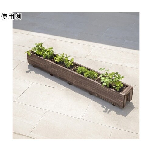スリムハーブプランター L ブラウン W