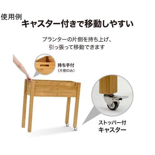 ベジテラストロリープランター キャスター