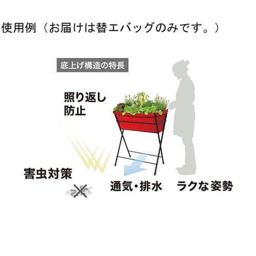 ベジトラグ ポピーGO用替エバッグ レッ