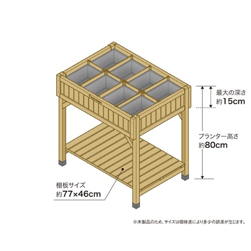 レイズドベッド ハーブプランター WK−