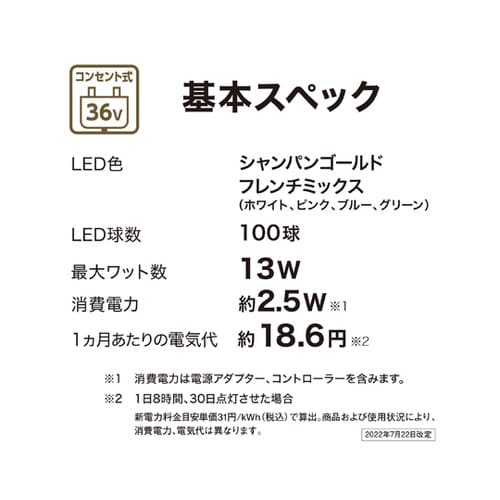 彩プレミアム ストリングスライト 100