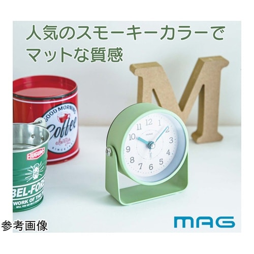MAG電子音目覚まし時計 モナカ グリー