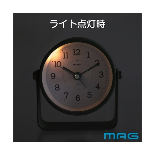 MAG電子音目覚まし時計 モナカ グリー