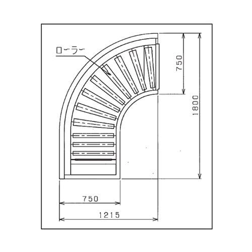 ローラーテーブル 右側 BDCRC−R1