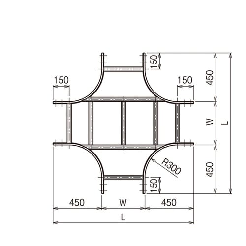 X形分岐ラック LRX70