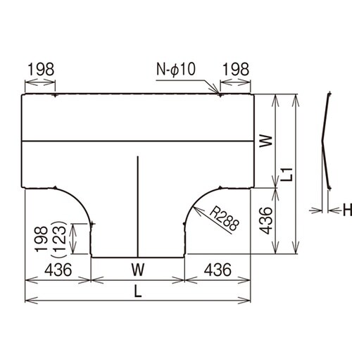 T形分岐屋根形カバー溶融亜鉛 Z−CVT