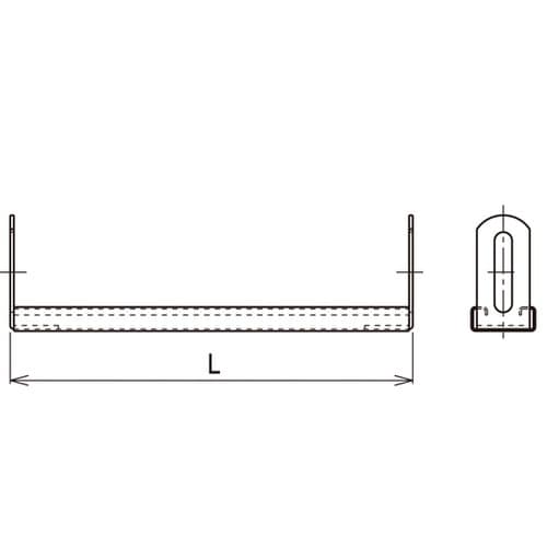 補強子桁金具 溶融亜鉛 Z−SNQRF1