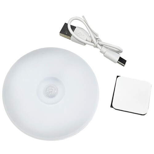 充電式防犯センサーライト 3個組 ホワイ