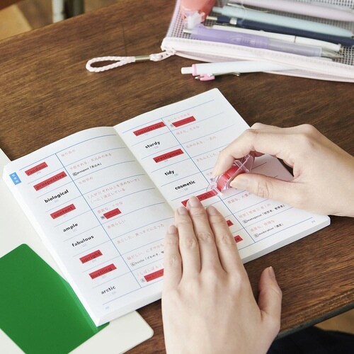 はがせるマーカーSTUDY赤 緑シート付×10