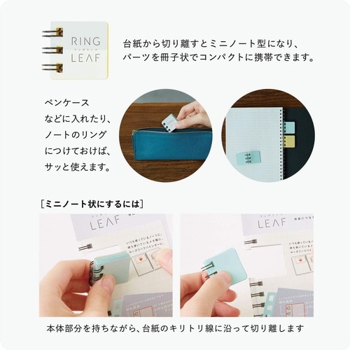 ふせん リングリーフ トウメイ×10