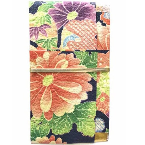 祝儀袋 紺地に牡丹×6