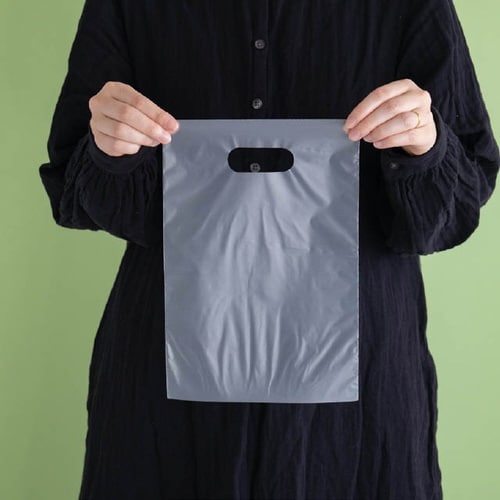 無地PE小判抜きバッグ4 100枚×5