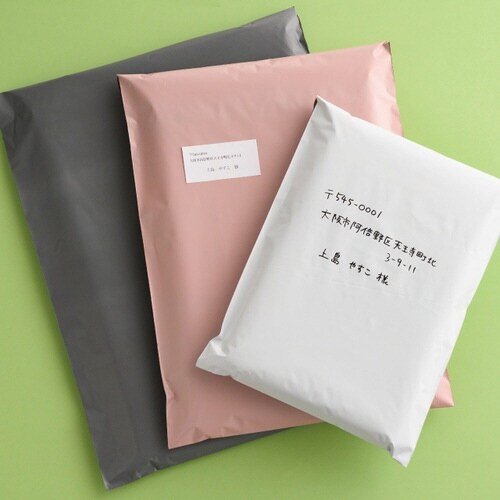 無地リサイクル宅配バッグ2 ピンク 50枚×2