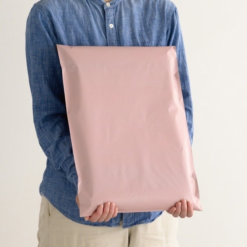 無地リサイクル宅配バッグ3 ピンク 50枚×2