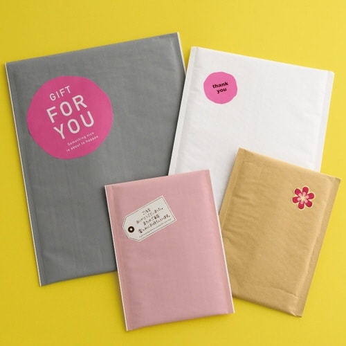 無地緩衝材付宅配紙袋3GP 10枚×7