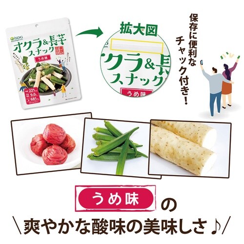 医食同源ドットコム isdgオクラ&長芋スナック