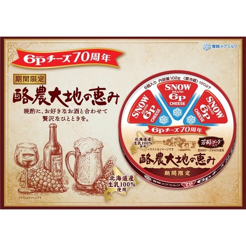 雪印メグミルク 6Pチーズ 酪農大地の恵み 102