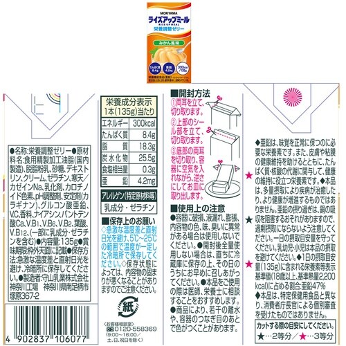 守山乳業 ライズアップミールセット 5種各3個 1