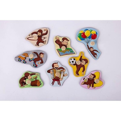 おさるのジョージ 木製かたちあわせパズル