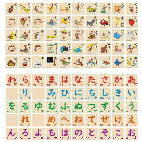 おさるのジョージ ひらがなつみき