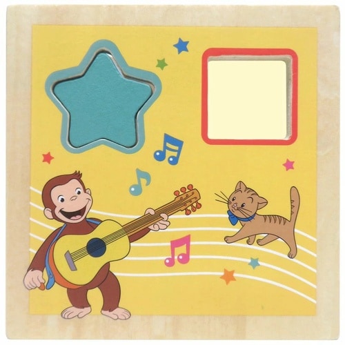 おさるのジョージNEWかたちあわせキューブ8ピース